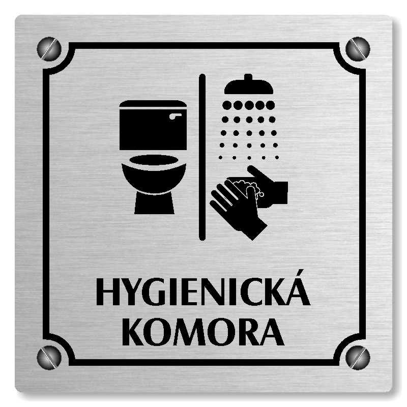 Hygienická komora, 118x118mm, stříbrná, Kansas